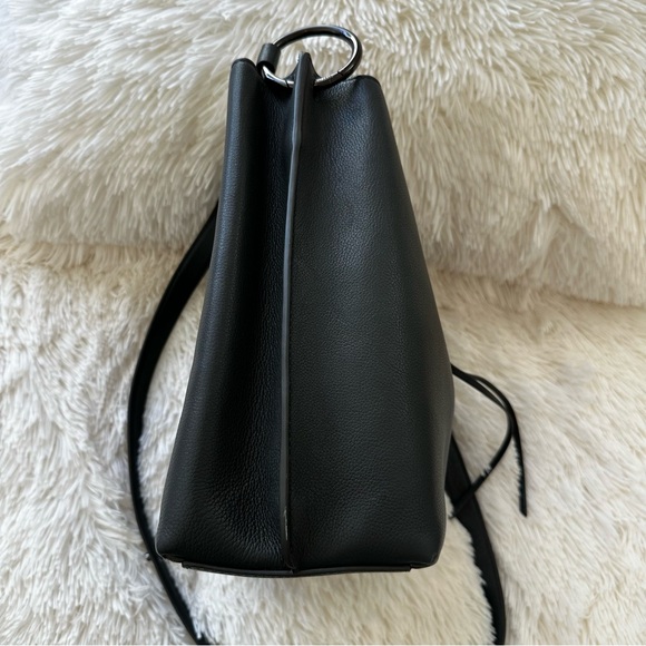 Rebecca Minkoff Megan Gray Deep Slate Crossbody Shoulder Bag - Picture 9 of 15